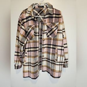 Plaid Women's Fall Shacket size Large